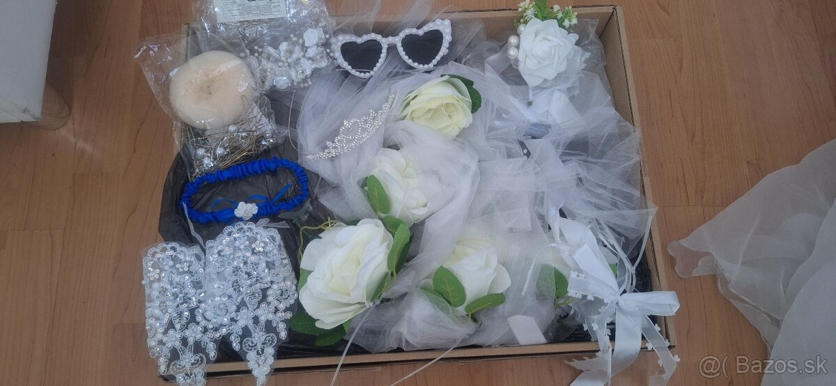 Svadobné šaty + doplnky - 3