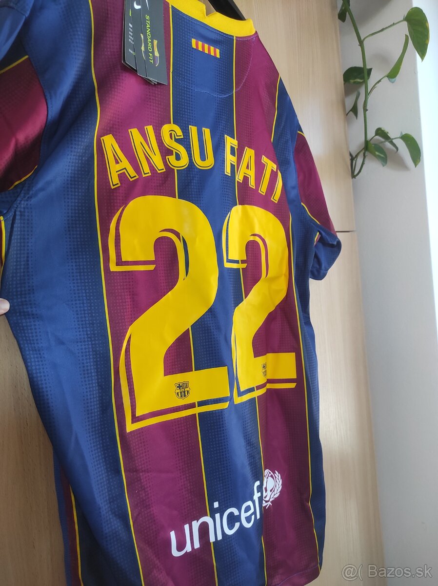 🏆 FC Barcelona – Originálny dres Ansu Fati #22 (veľkosť L) - 3