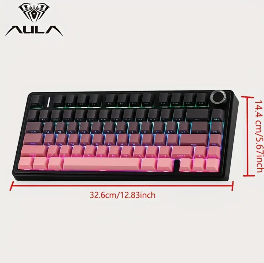 Mechanická klávesnica Aula F75 Feixia Powder - 3