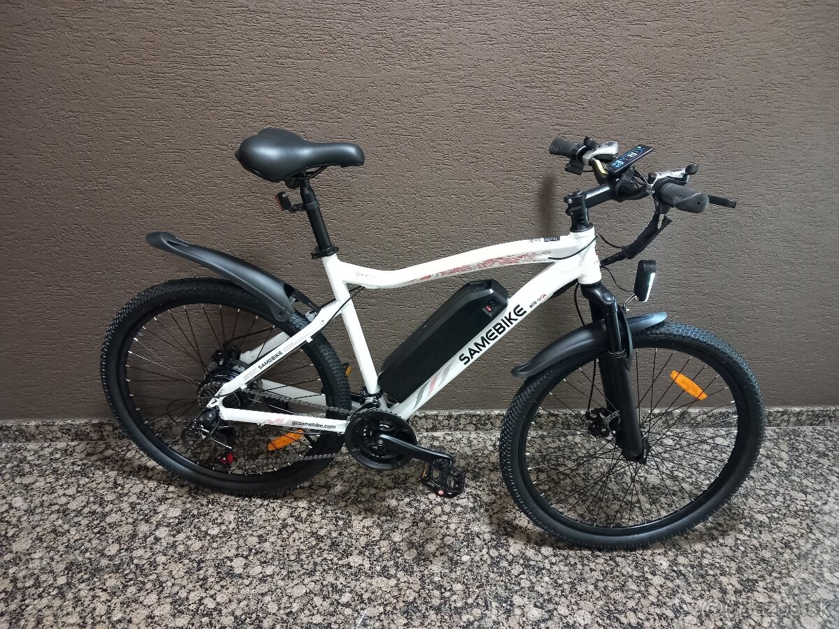 elektrický bicykel - Samebike SY 26, biely - 3