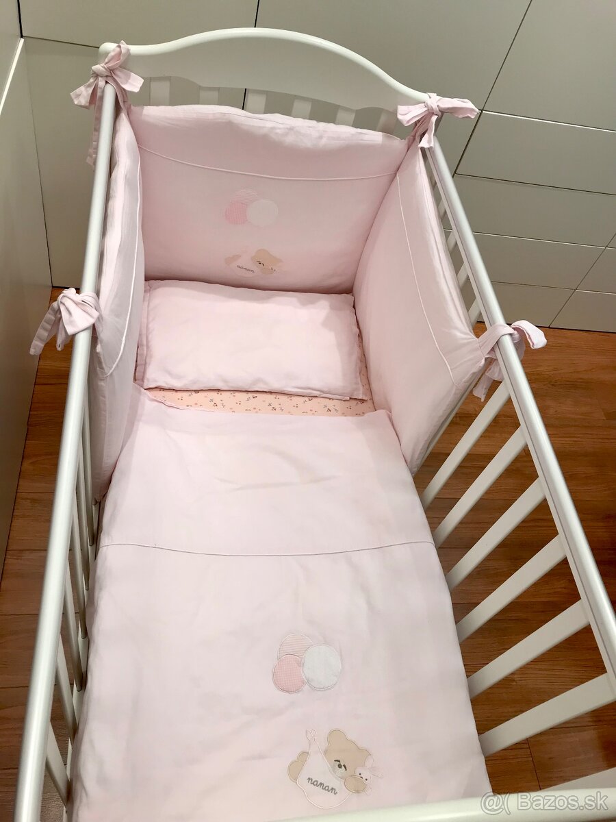 Detská postielka Nanan Puccio ružová - 3