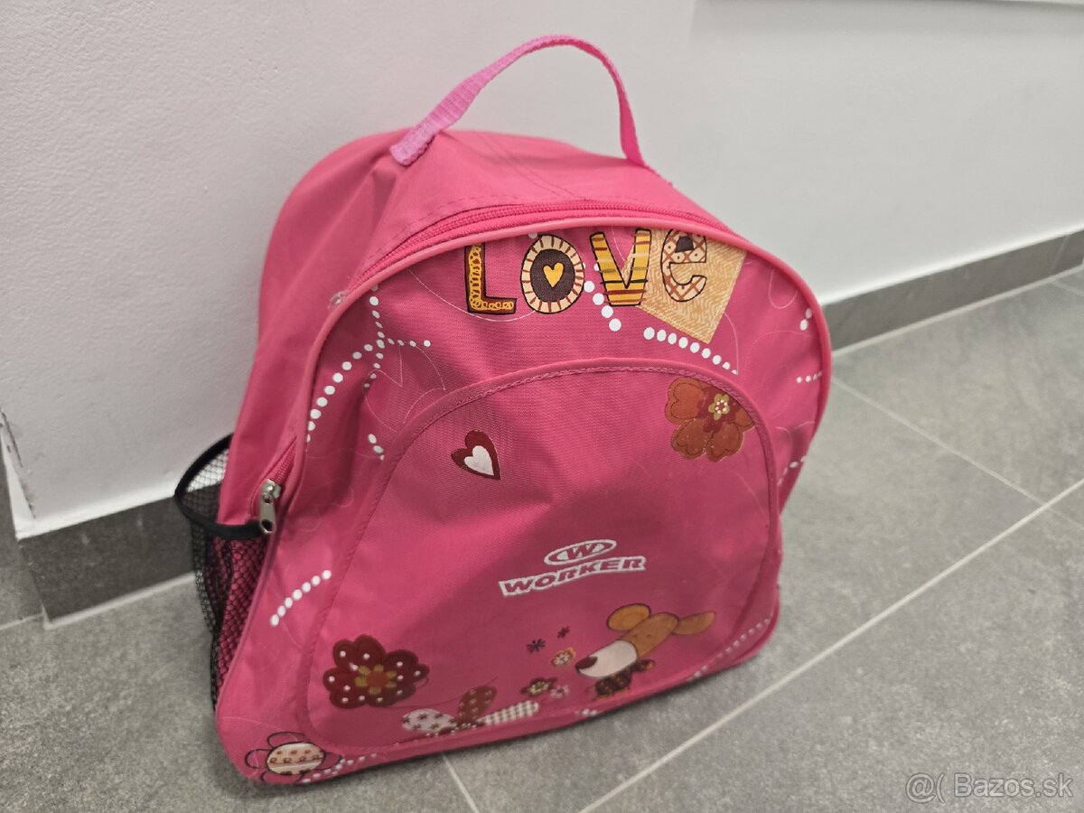 Detske korcule worker s helmou, ruksakom a chranicmi - 3