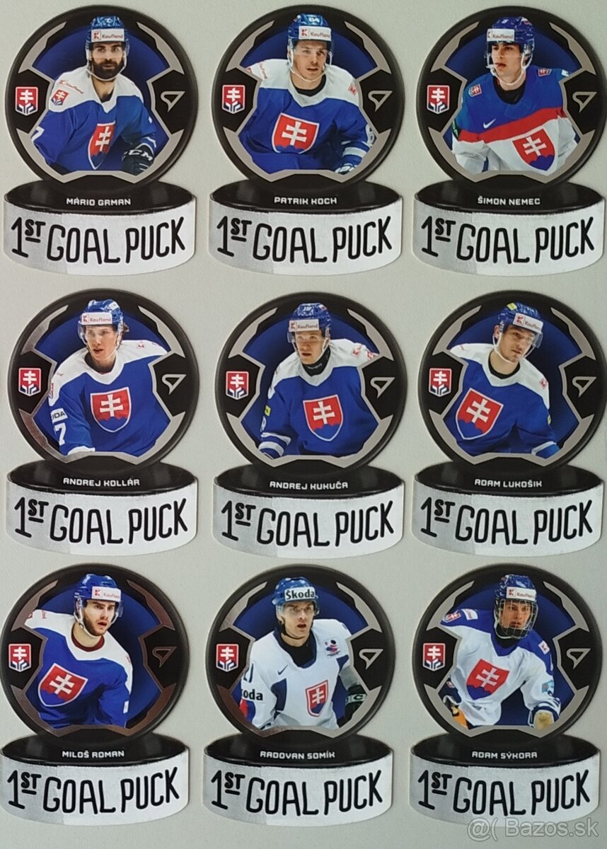 Hokejové kartičky HOKEJOVÉ SLOVENSKO 2024 - 1st GOAL PUCK - 3