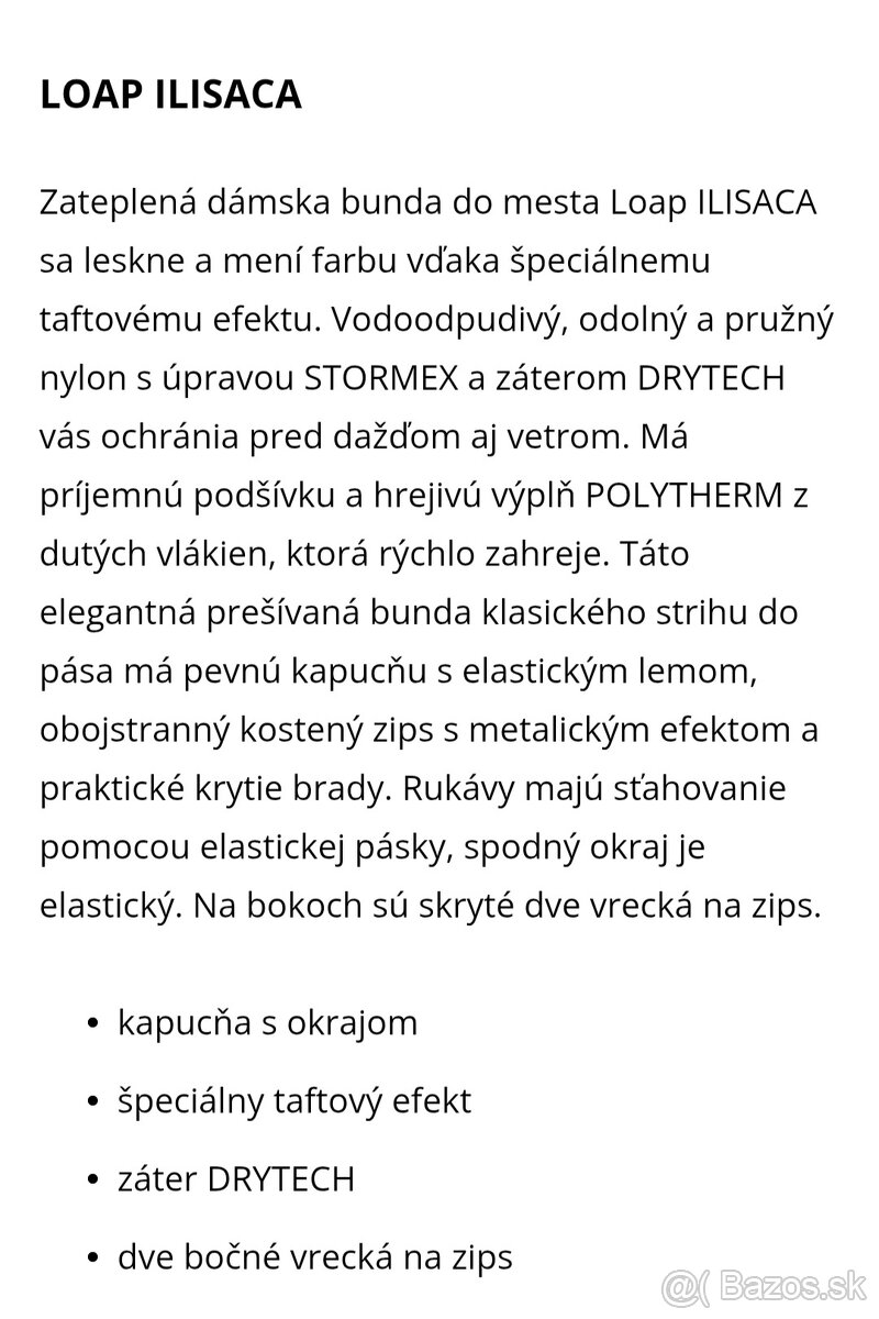 Zateplena bunda Loap, vel.M - 3