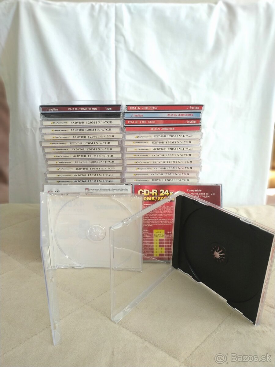 50 x CD/DVD/Blu-ray obaly 10,4 mm - 3