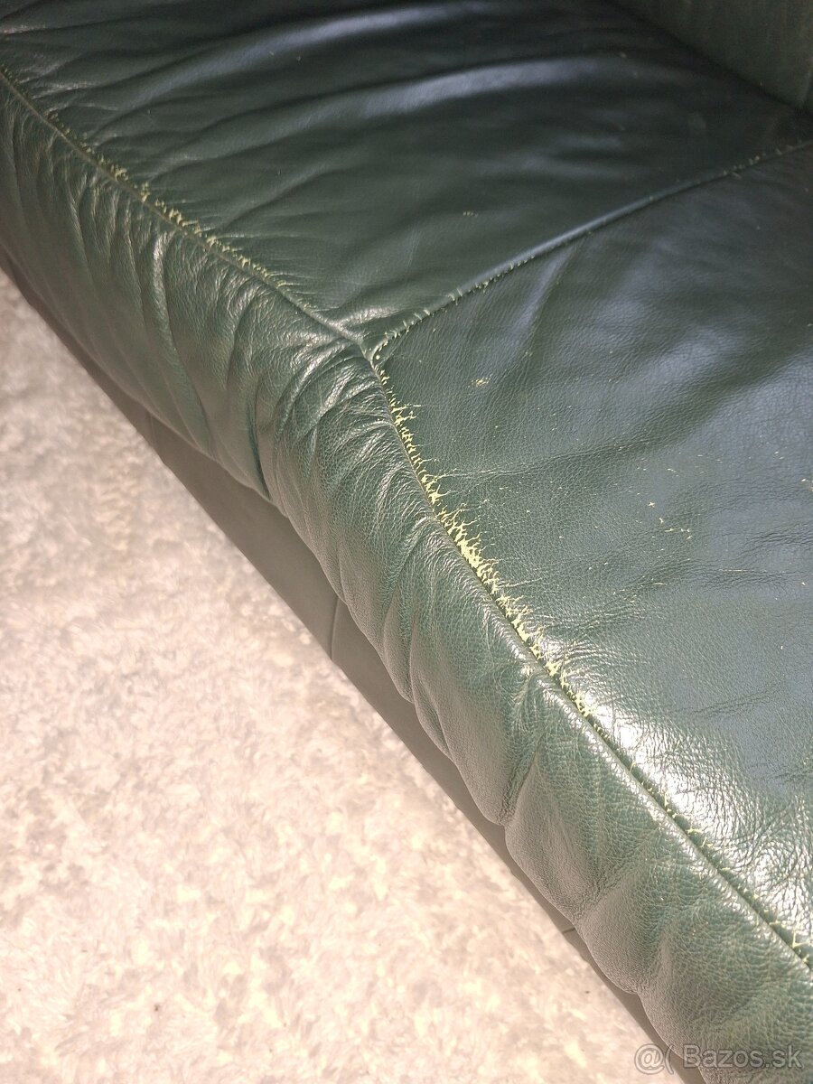 Kožená sedačka s kreslom - 3