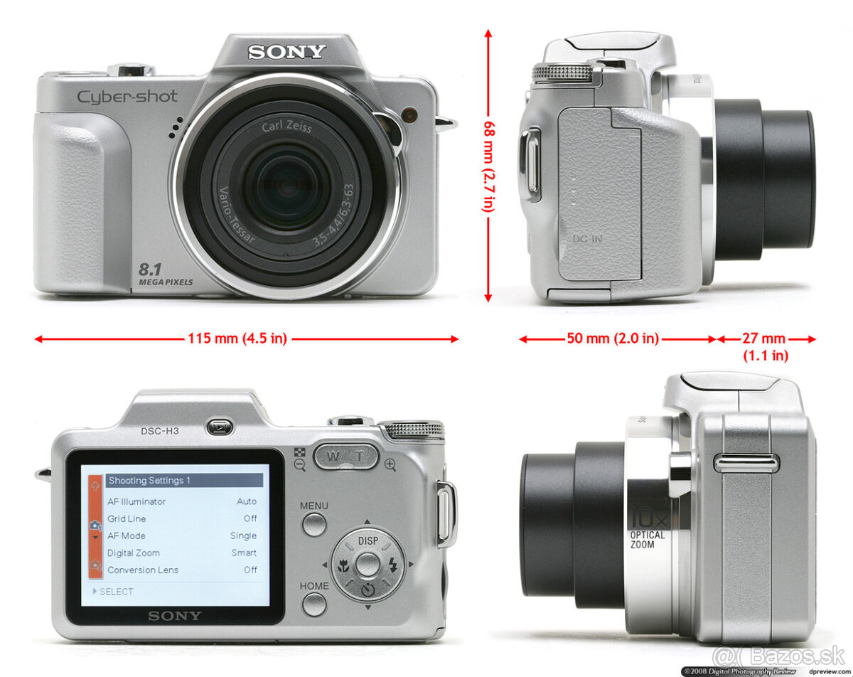 Sony DSC-H3 - 3