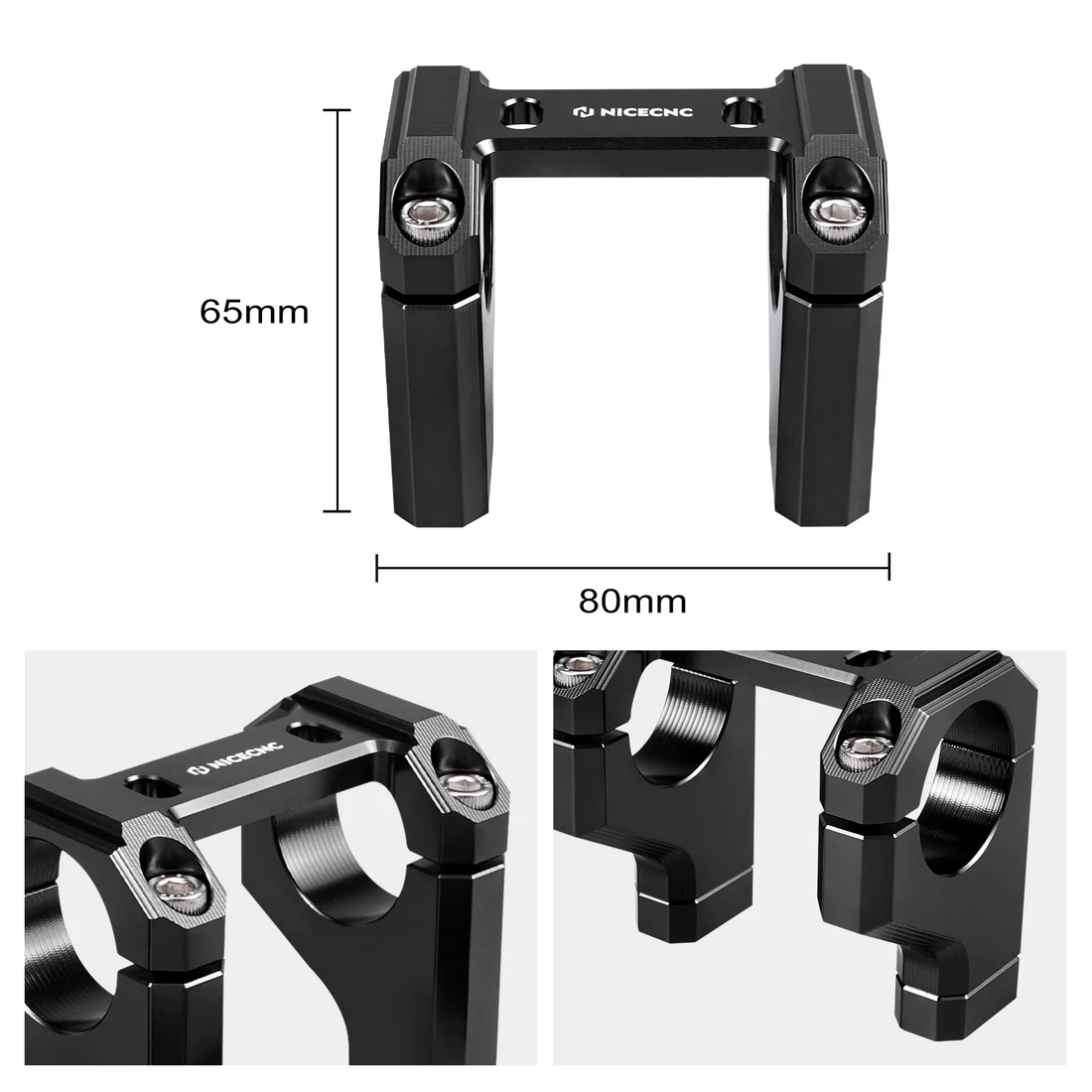 Front Handlebar Bar Riser Mount Bracket / predstave NICECNC - 3