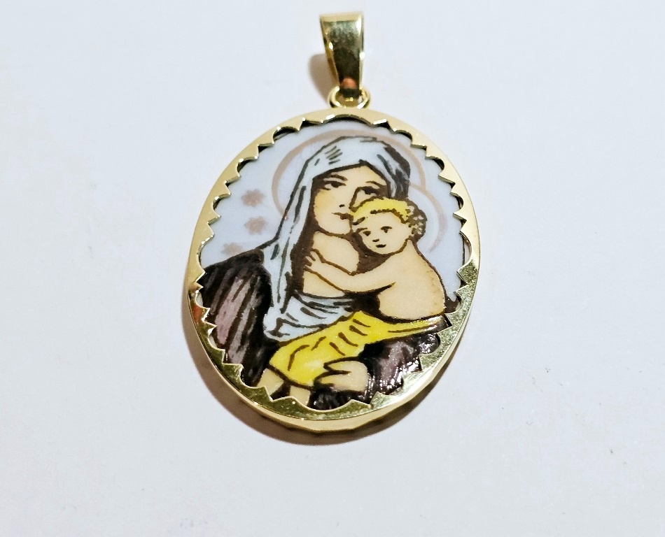 14k zlatý medailon ✨✨✨ - 3