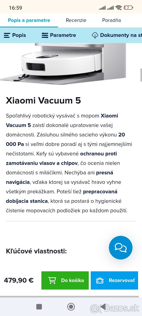 Predám robotický vysávač xaomi - 3