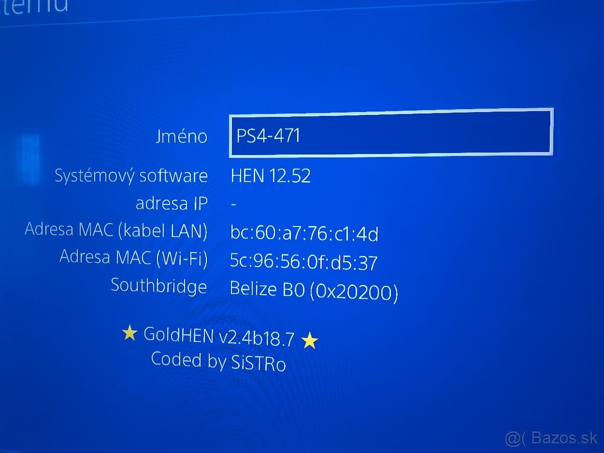 Gold HEN SONY PlayStation slim + 2x ovládač - 3