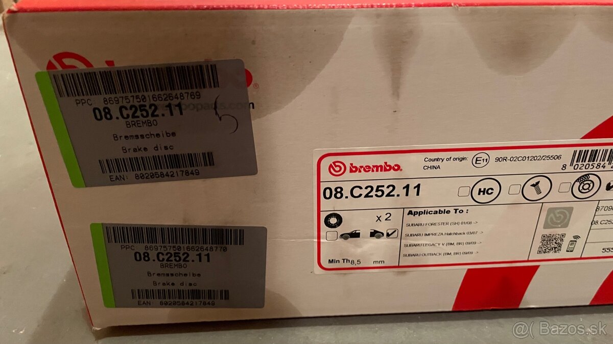 Predám brzdové kotúče Brembo - 3