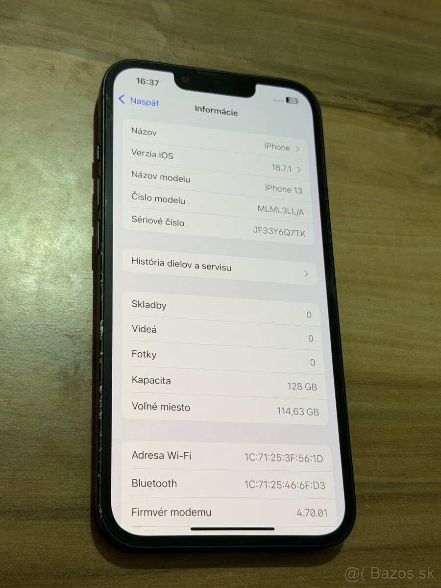 Predám Apple IPhone 13 128GB Black Základné Známky - 3