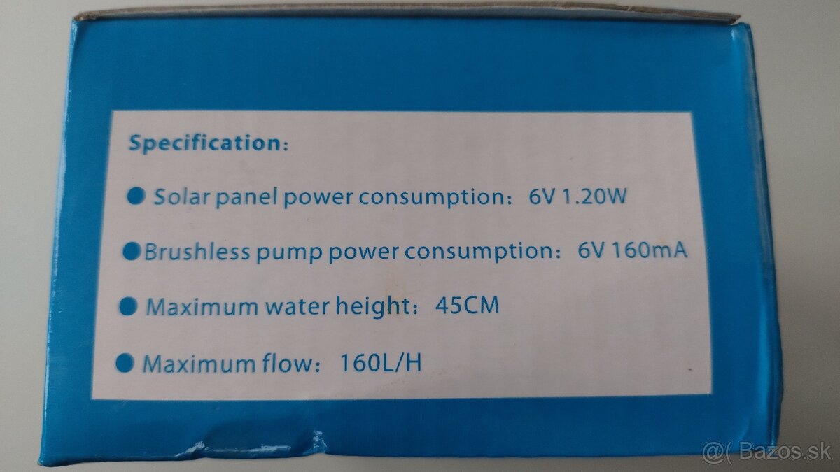 Solárna záhradná fontána - 3