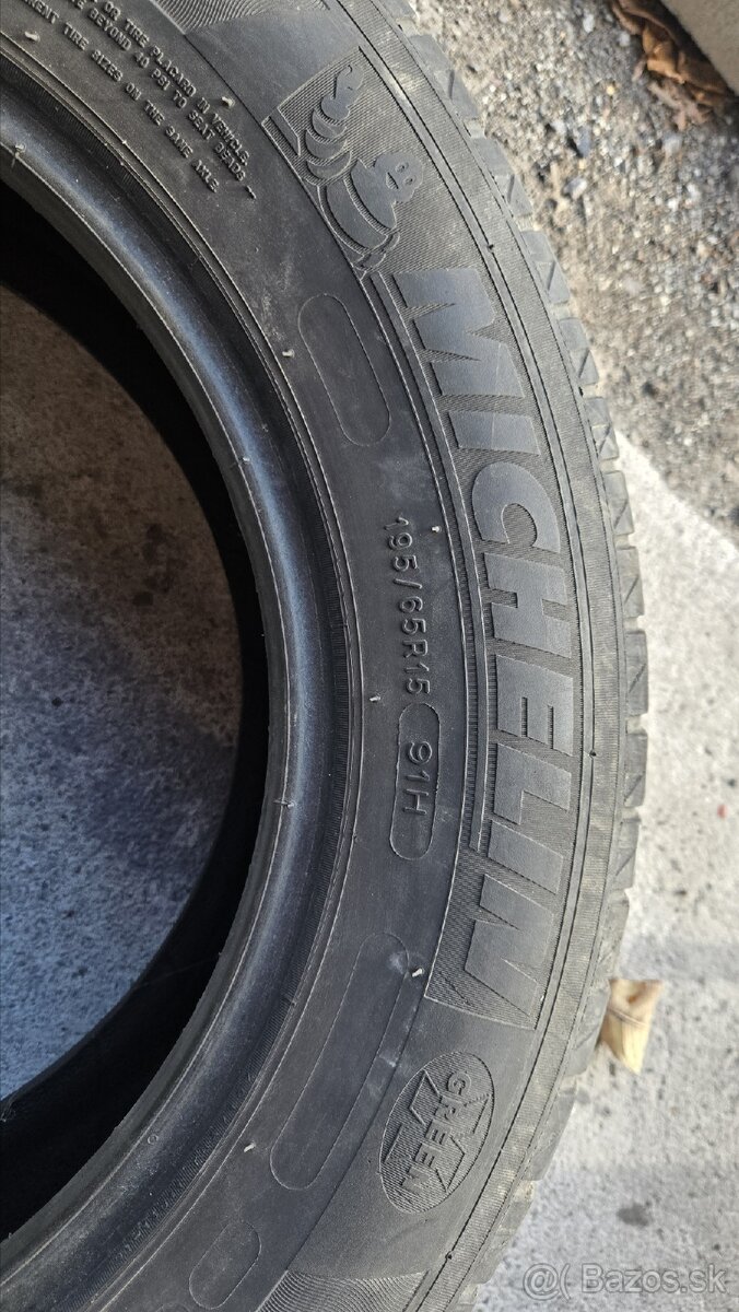 Predám letné pneumatiky Michelin 195/65 R15 - 3