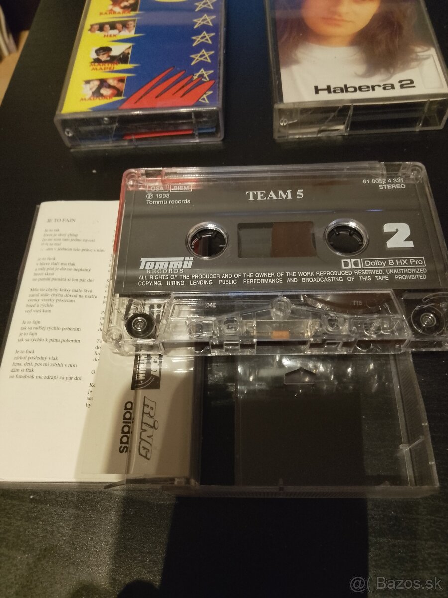 Predám MC kazety-Habera,Team - 3