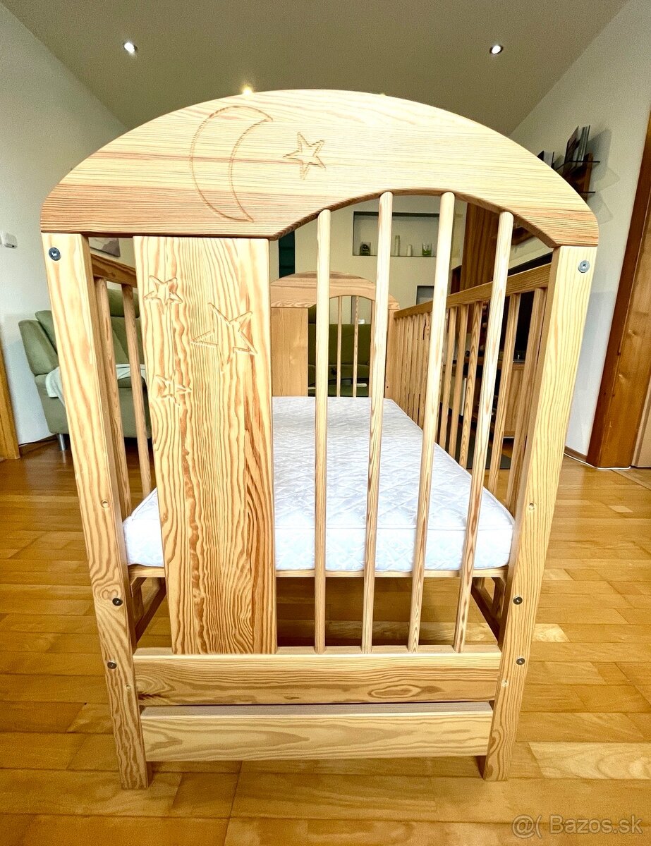 Detská postieľka drevená - 3