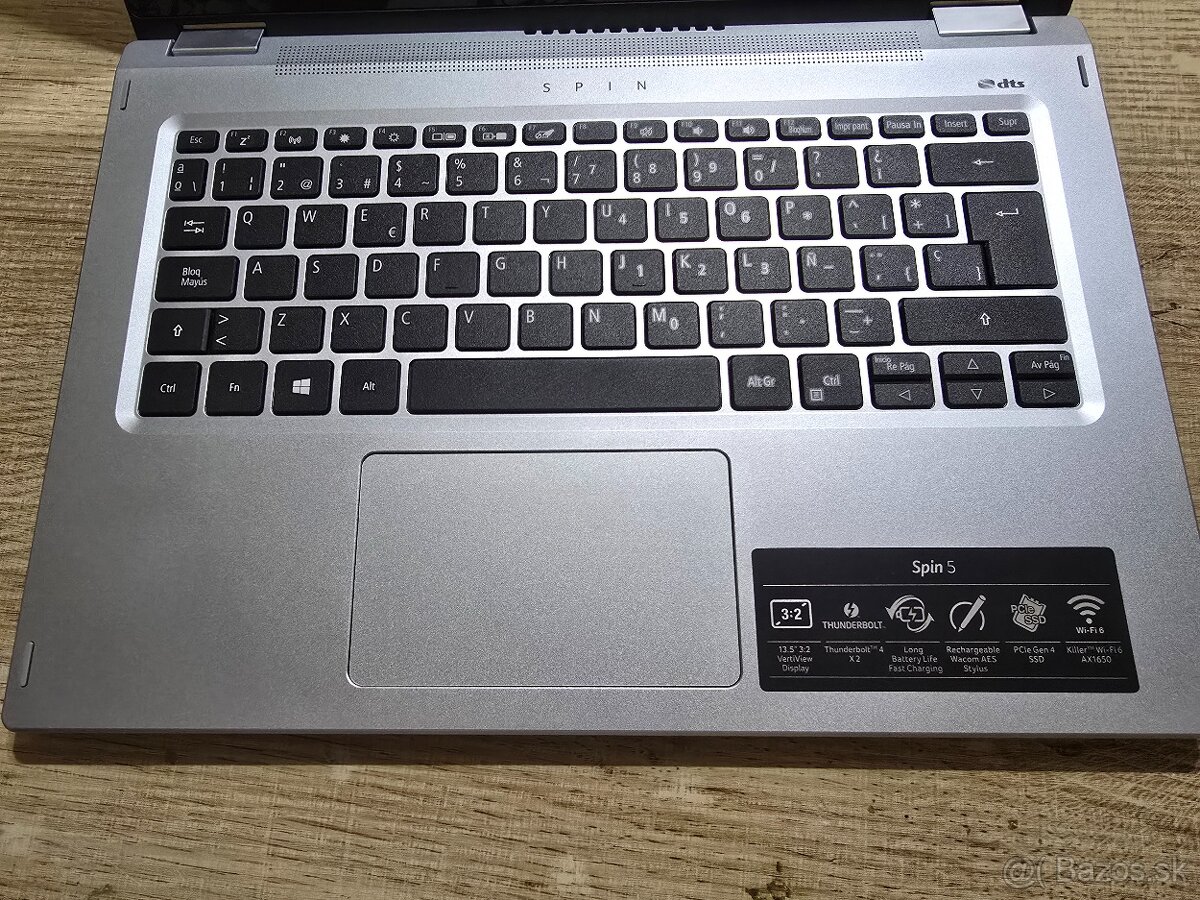 Otacaci a Kovovy Acer Spin 14 s 512gb ssd diskom 8gb ram 512 - 3