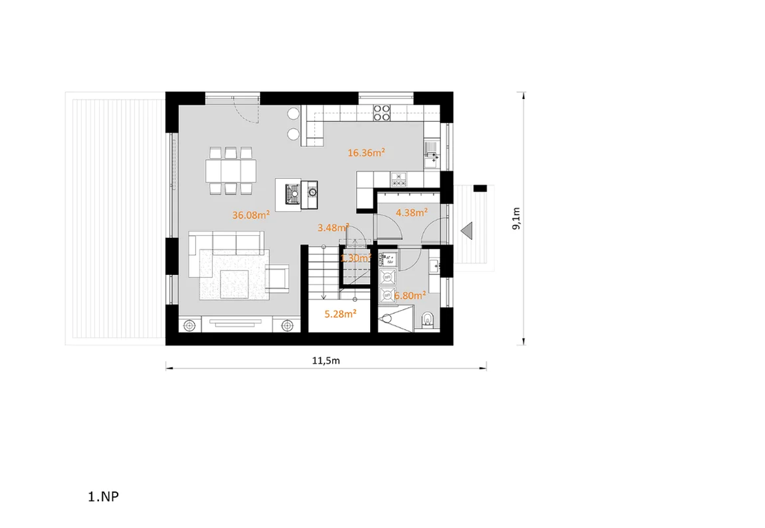 Drevodom Bianka so záhradou - 3