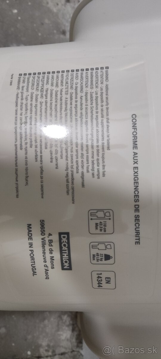 Detská sedačka na bicykel - zadná, dva držiaky - 3