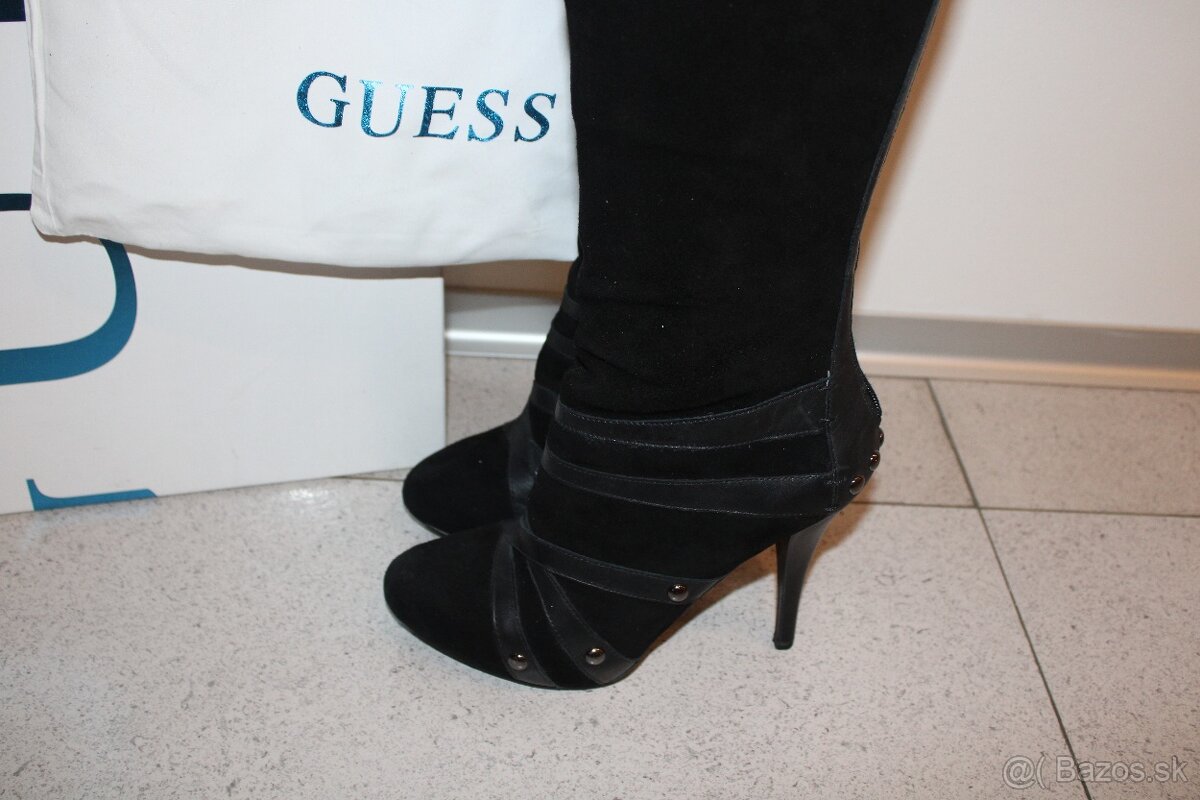 GUESS vysoke cierne cizmy - 3