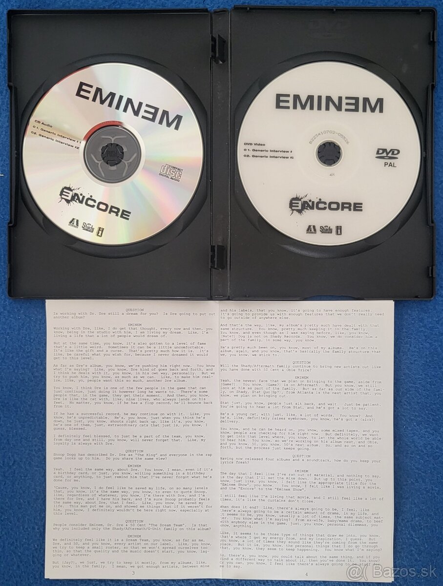 DVD - Eminem DVD a CD audio interview - 3