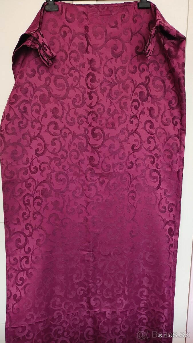 Závesy bordové 2ks - 3