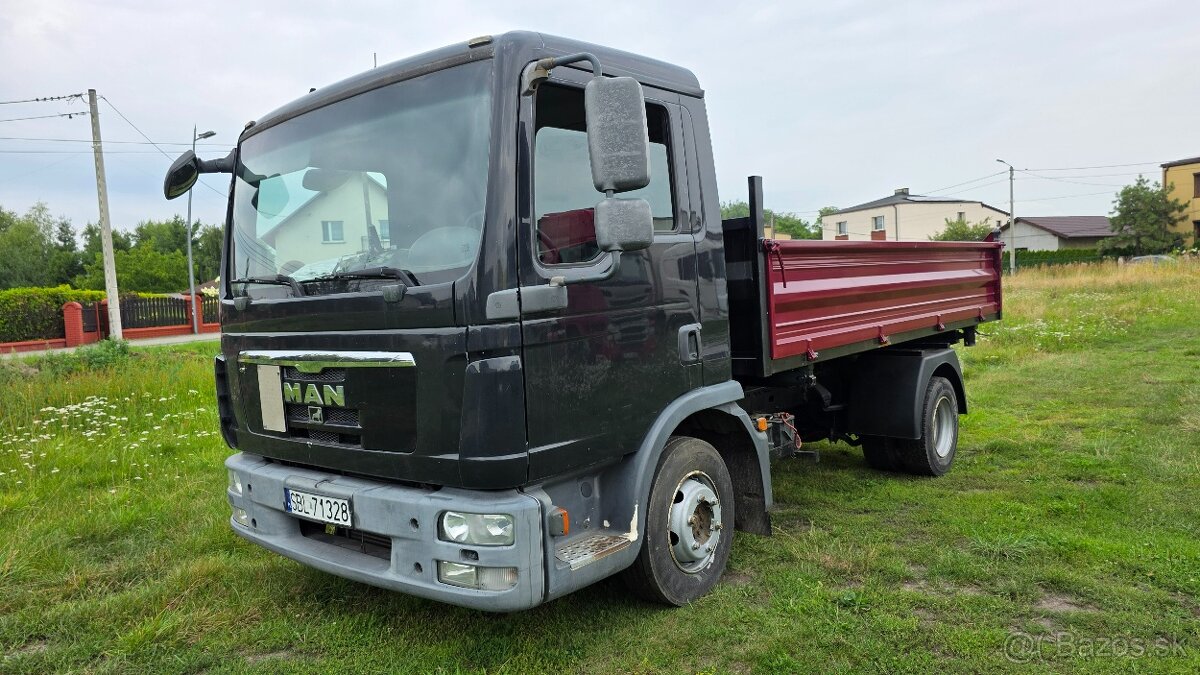 MAN TGL 10.220 Třístranný sklápěč ve velmi dobrém stavu - 3