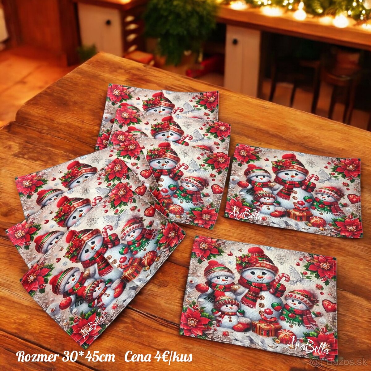 Vianočné prestieranie, štóly - 3