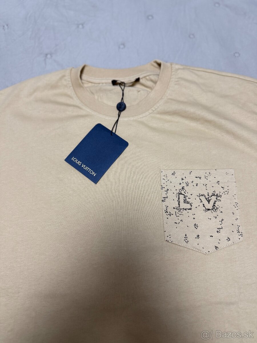 Louis Vuitton pánske tričko – béžové, veľkosť XXL - 3