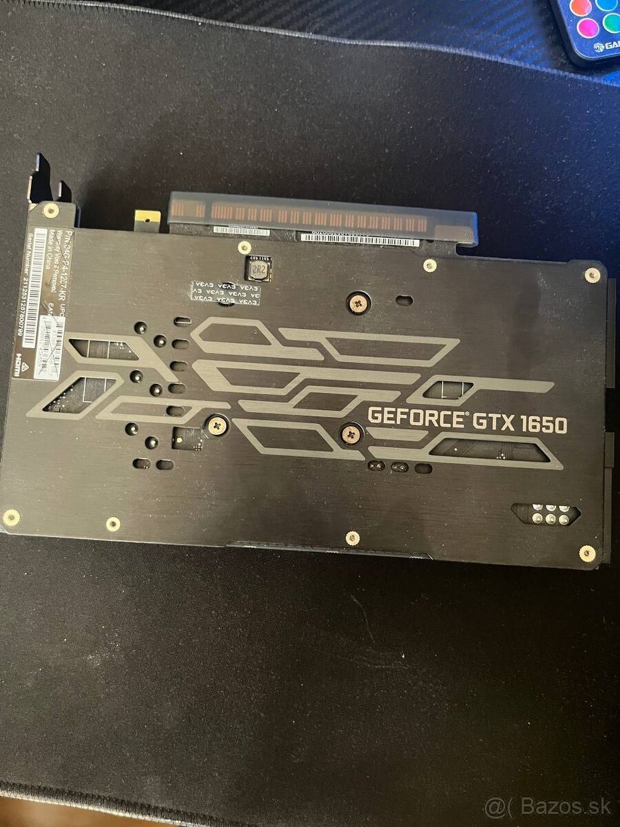 Predám grafickú kartu EVGA nVidia GTX 1650 Super 4gb - 3