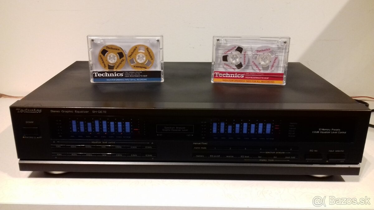 2x7 pasmovy GRAFICKY equalizer TECHNICS SH-GE70, Japan, AE73 - 3