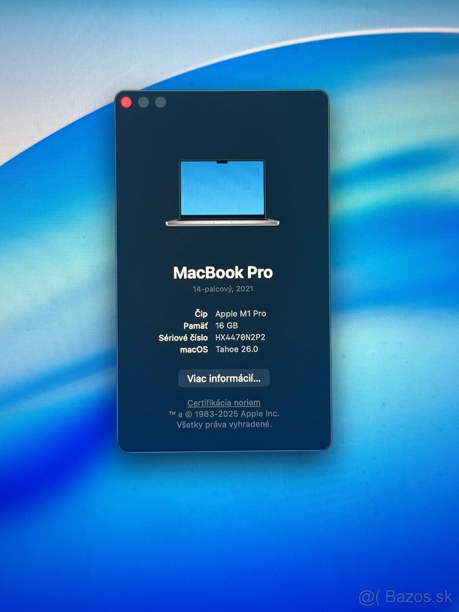 MacBook Pro 14", M1-Pro 512GB / 16 RAM - 3