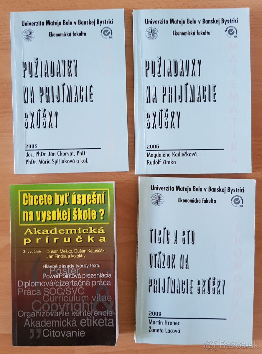 Knihy na prijímacie skúšky UMB Ekonomická fakulta - 3