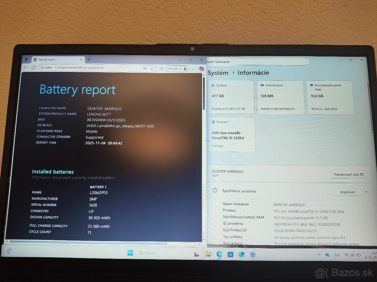 Lenovo V15 G3 | i5-1235U | 16 → 32 GB RAM | 512 → 1 TB SSD - 3