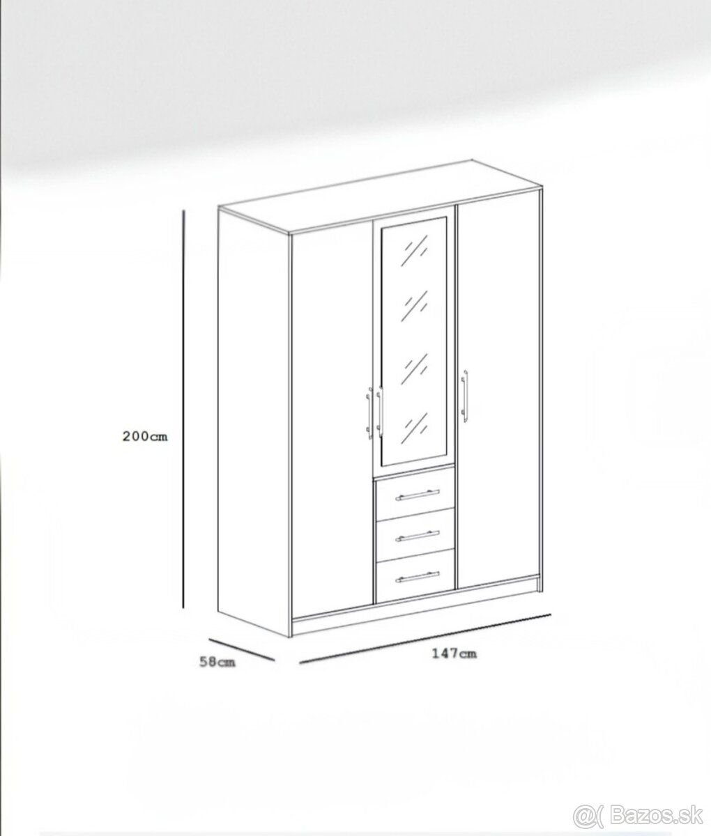 SKRIŇA 147x200x58cm - 3