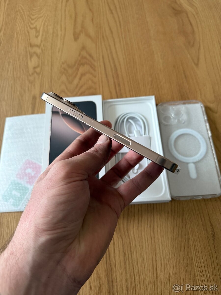 Predám iPhone 16 pro 128gb gold - 3