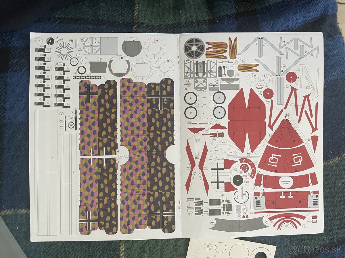 Papierový model Dvojplošník Siemens Schuckerf - 3