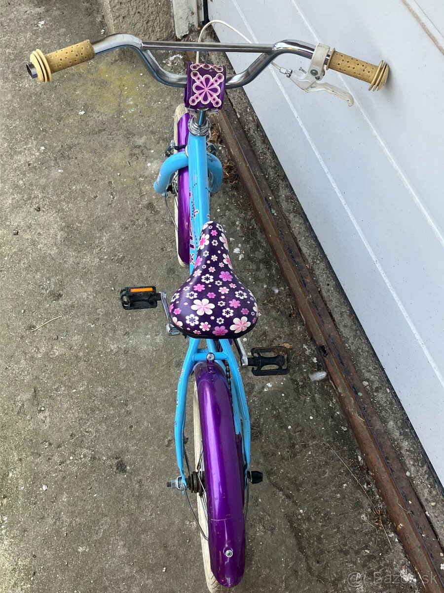 Predám detský bicykel - bledomodrý - 3