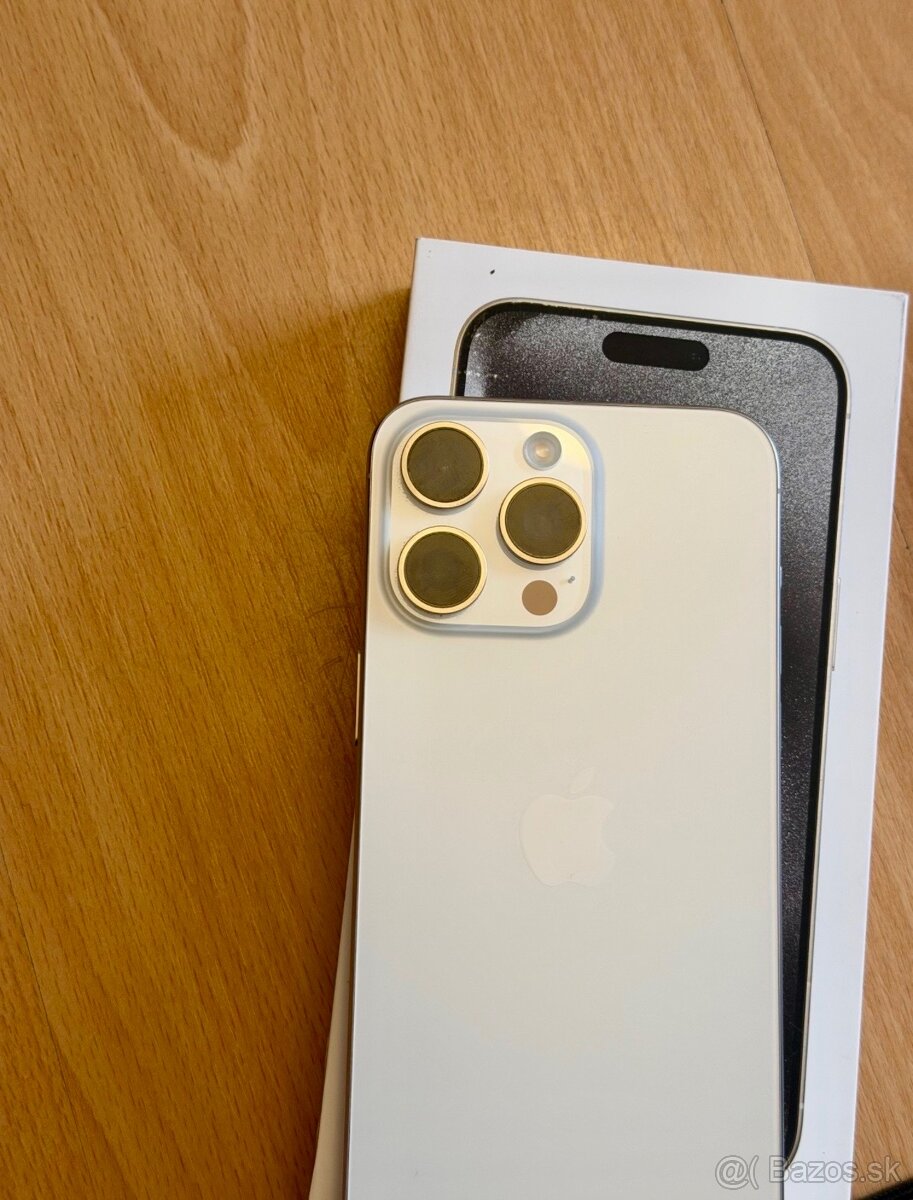 iPhone 15 Pro Max White Titanium BATERIE 100% TOP - 3