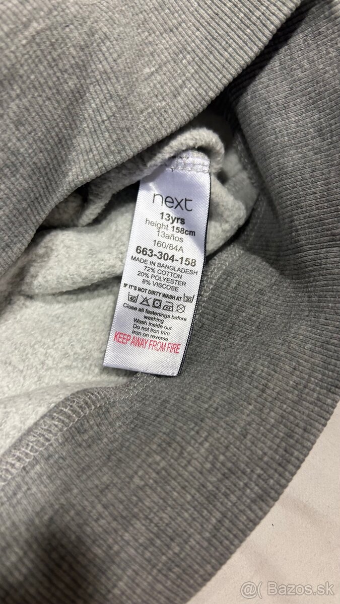 Sivá mikina NEXT - 3