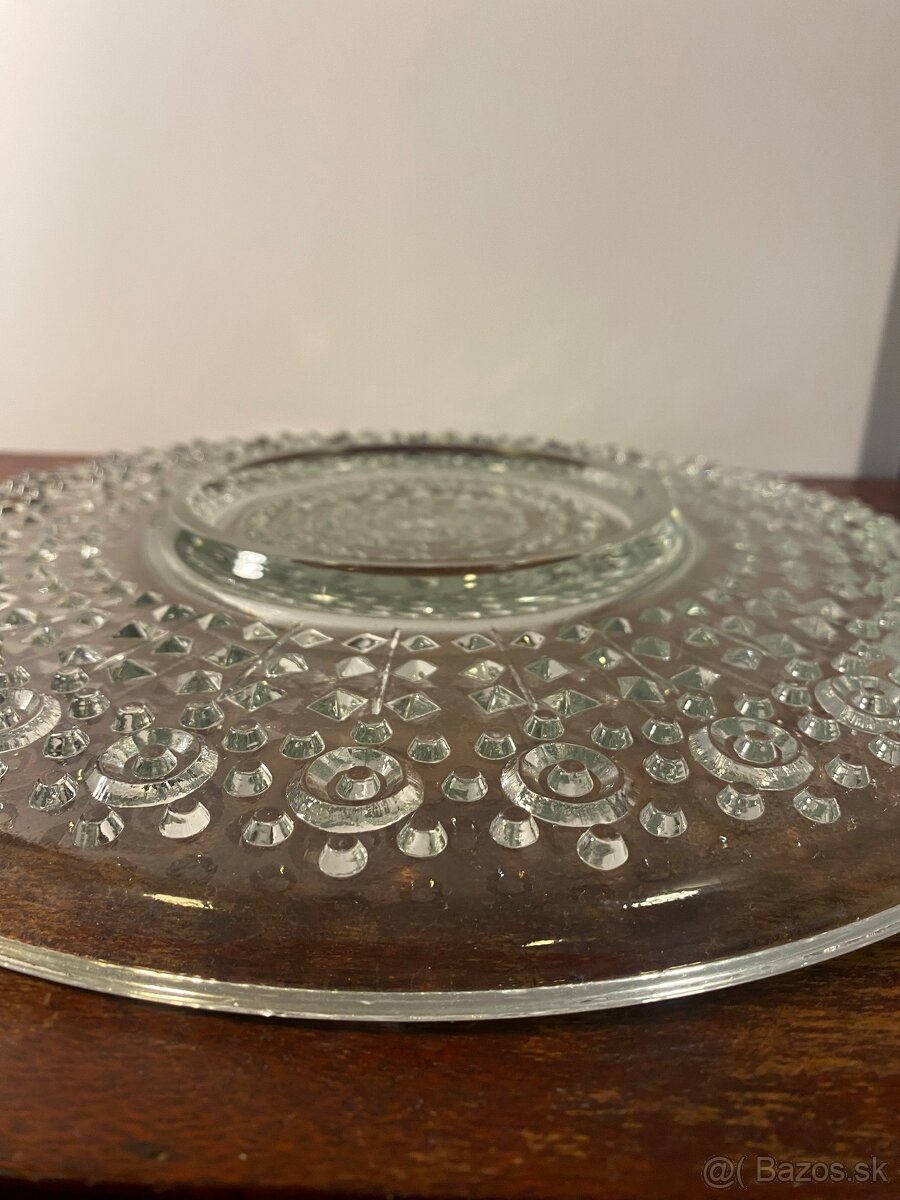 Servirovaci tanier Sklo Union A.Matura s. Praha - 3