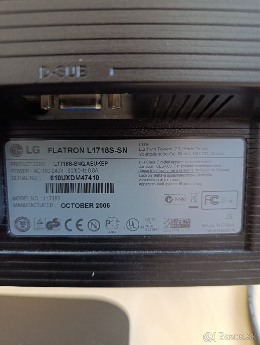 Monitor LG FLATRON L1718S - 3