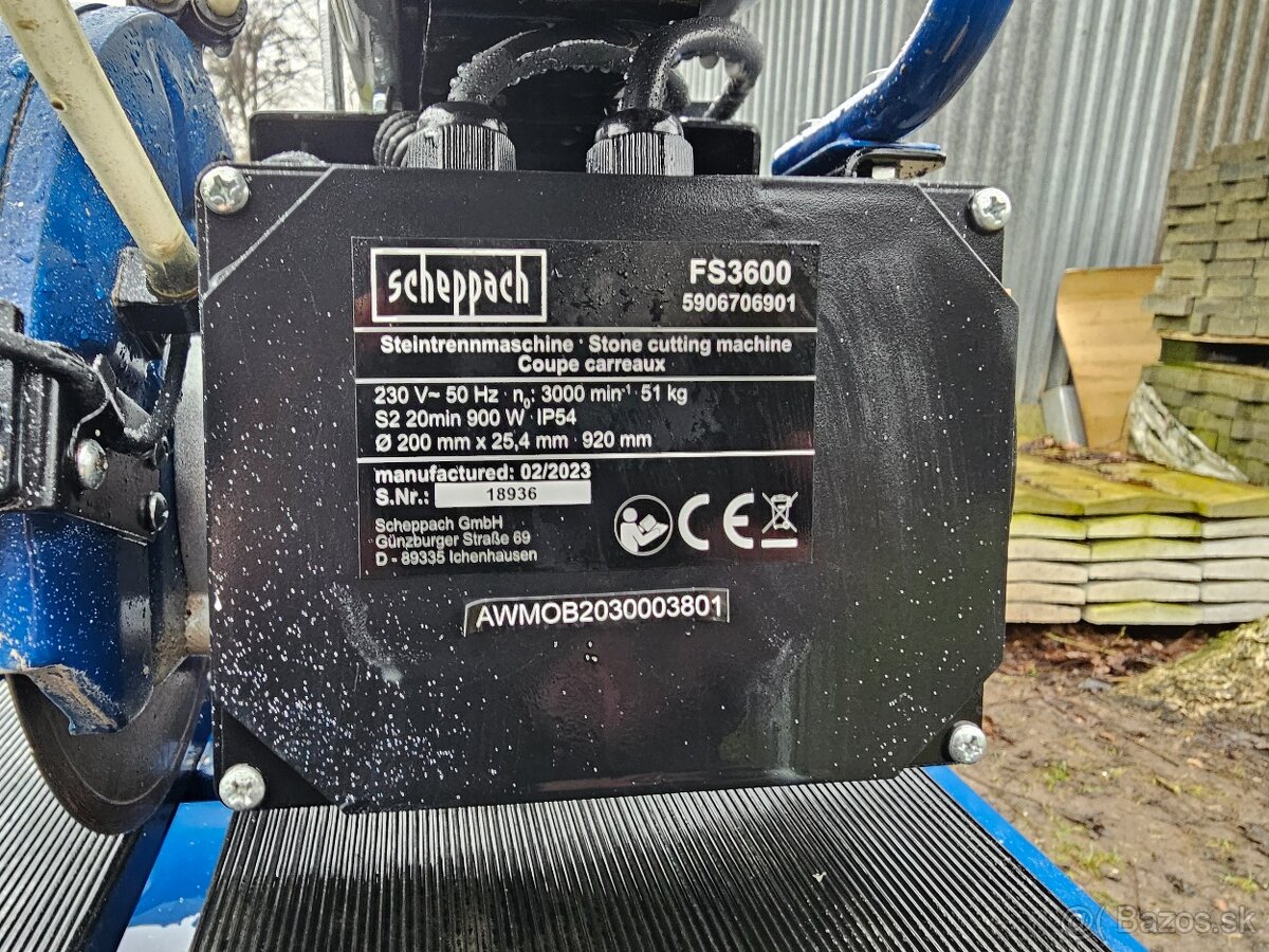 Scheppach FS 3600 Elektrická rezačka dlaždíc - 3