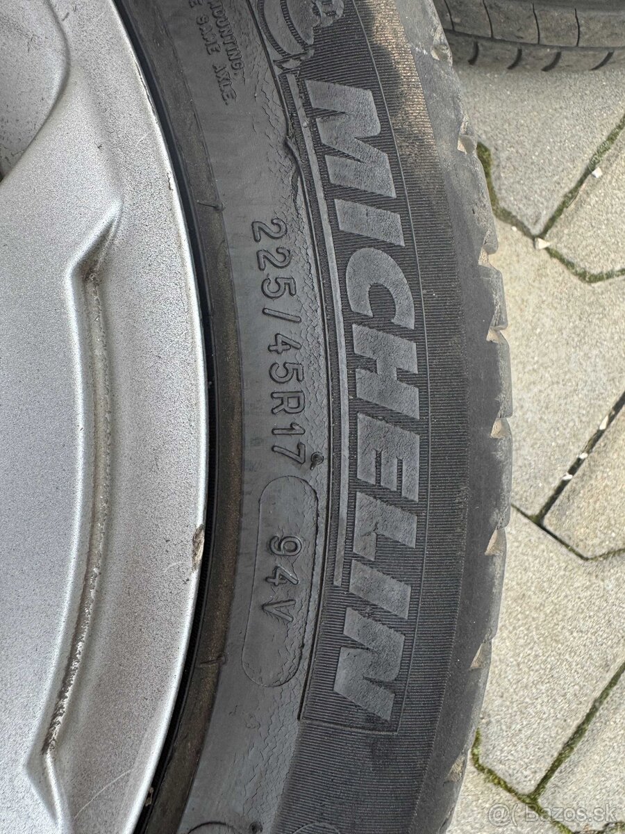 Original Audi disky s letnymi pneu 225/45 R17 - 3
