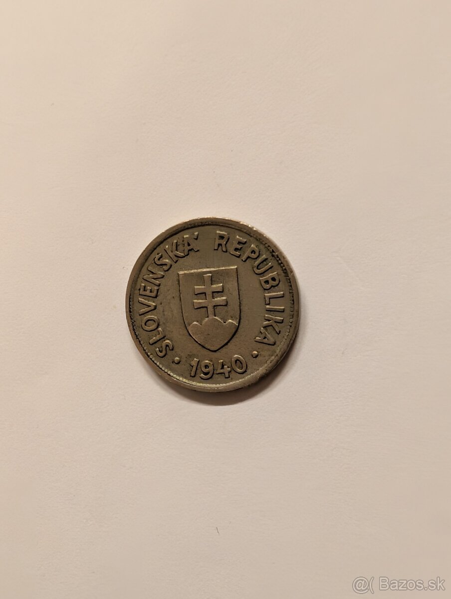 Predám mincu 50 halier rok 1940 Slovenský Štát - 3