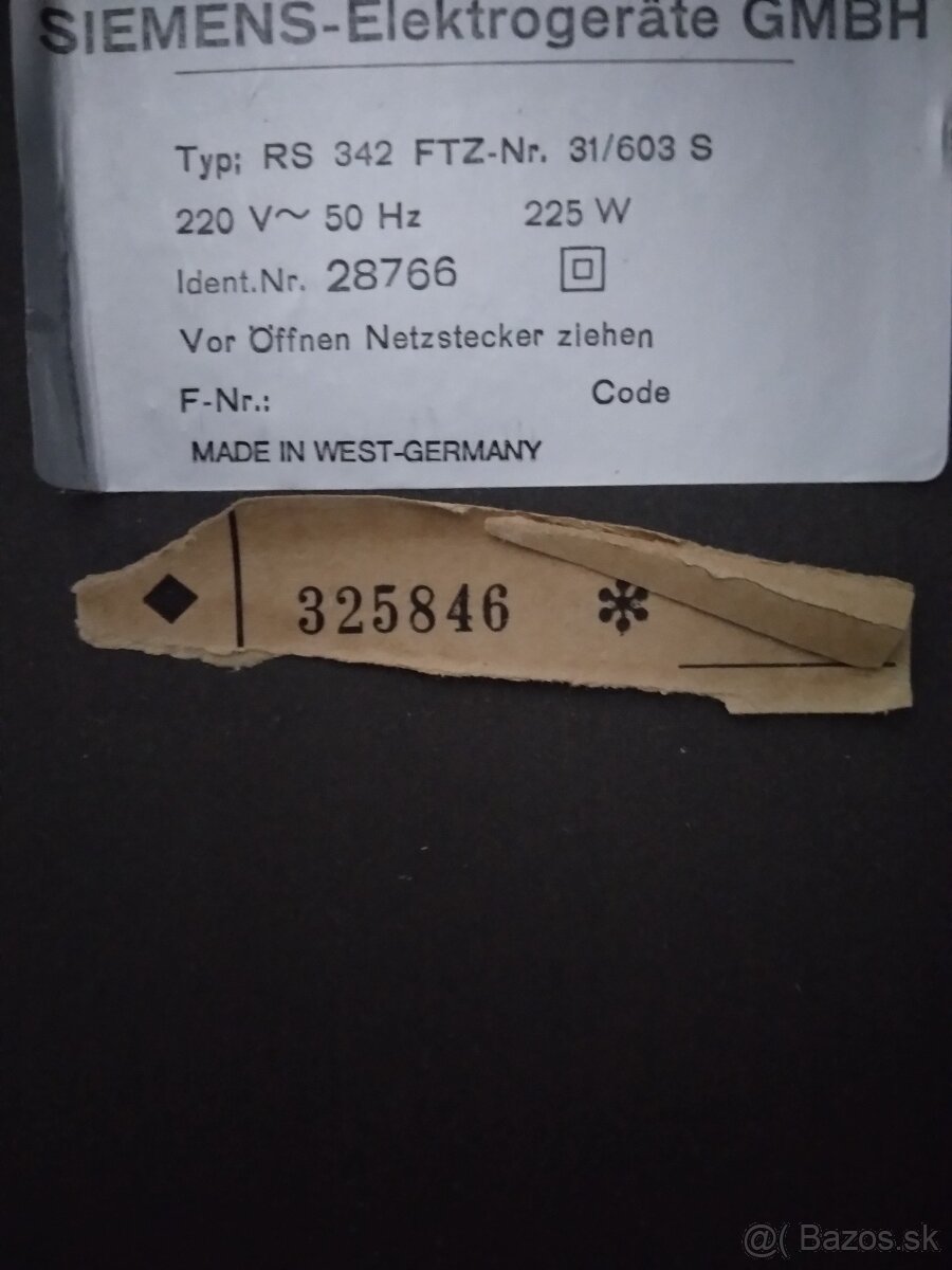 Hifi veža siemens RS 342 - 3