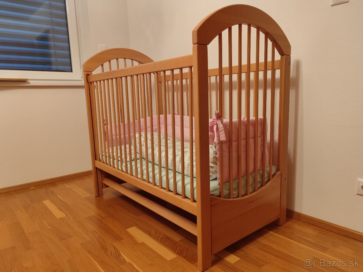 Detská postieľka z masívu - 3