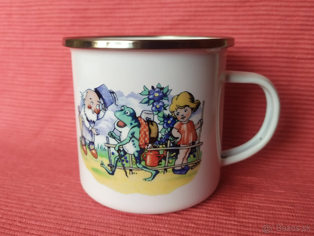 Smaltované hrnčeky s retro obrázkami - 3