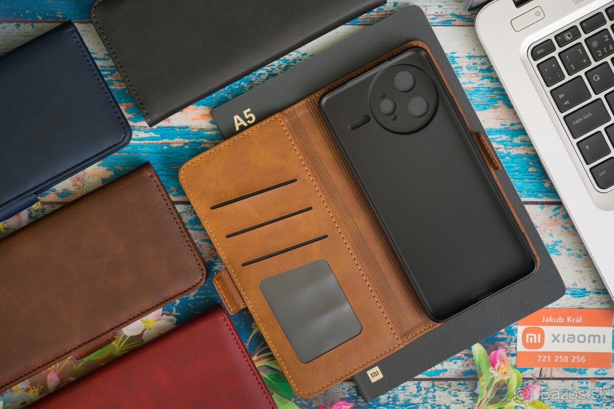 Zatváracie puzdro s bočným pásikom pre Xiaomi, Redmi a Poco - 3